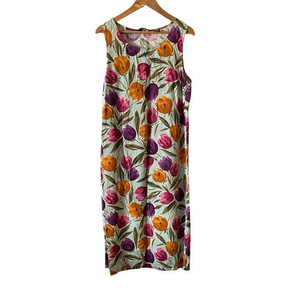 Vintage D.P.S. New York Floral maxi dress size medium - Picture 1 of 4